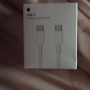 iPhone cube and charger wire